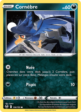 Cornèbre 106/215 Pokémon Tempête Argentée (SIT)