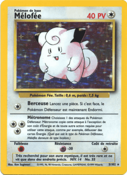 Mélofée 5/102 Pokémon Set de Base (BS)