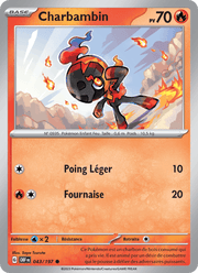 Charbambin 043/230 Pokémon Flammes Obsidiennes (EV03)