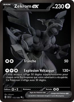 Zekrom-ex 172/86 — Pokémon Foudre Noire (BLK)