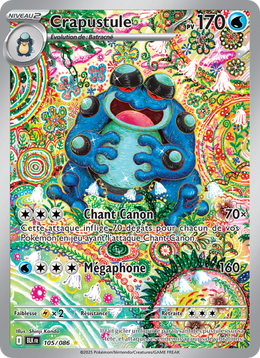 Crapustule 105/86 — Pokémon Foudre Noire (BLK)