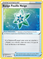 Badge Feuille Neige 159/237 Pokémon Évolution Céleste (EVS)