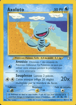 Axoloto 82/111 Pokémon Neo Genesis (N1)