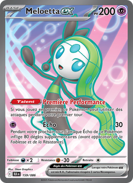Meloetta-ex 159/86 — Pokémon Foudre Noire (BLK)