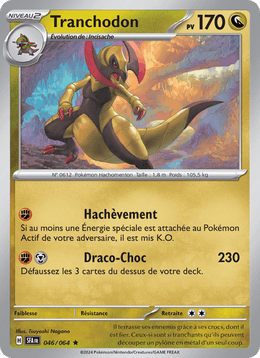 Tranchodon 046/99 Pokémon Fable Nébuleuse (EV6.5)