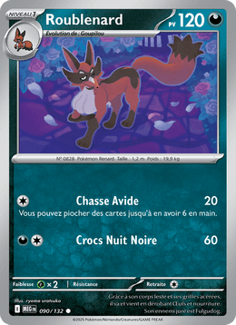 Roublenard 090/188 Pokémon Méga-Évolution (ME01)