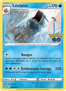 Léviator 022/88 Pokémon Pokémon GO