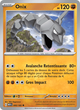 Onix 095/207 Pokémon 151 (MEW)