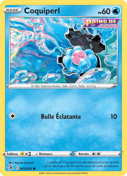 Coquiperl 65/284 Pokémon Poing de Fusion (FST)