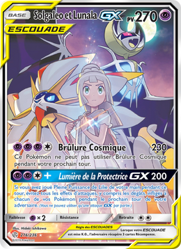 Solgaleo et Lunala GX 216/271 — Pokémon Éclipse Cosmique (CEC)
