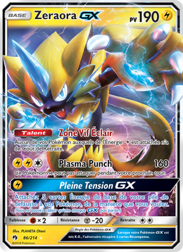 Zeraora GX 86/236 — Pokémon Tonnerre Perdu (LOT)