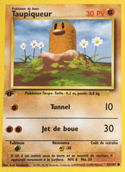 Taupiqueur 47/102 Pokémon Set de Base (BS)