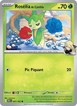 Rosélia de Cynthia 007/244 Pokémon Rivalités Destinées (EV10)