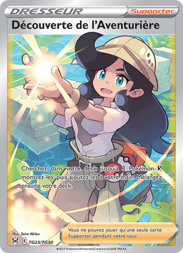 Découverte de l'Aventurière TG23/247 — Pokémon Origine Perdue (LOR)