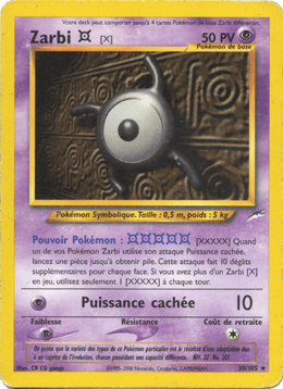 Zarbi X 30/113 Pokémon Neo Destiny (N4)