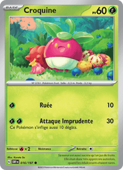 Croquine 016/230 Pokémon Flammes Obsidiennes (EV03)
