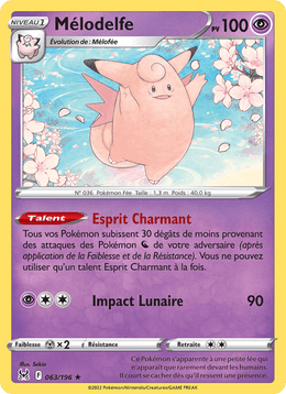 Mélodelfe 063/217 Pokémon Origine Perdue (LOR)