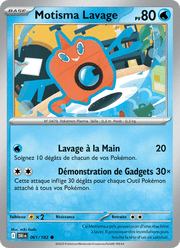 Motisma Lavage 061/244 Pokémon Rivalités Destinées (EV10)