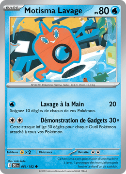 Motisma Lavage 061/244 Pokémon Rivalités Destinées (EV10)