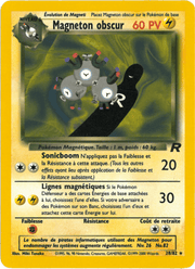 Magneton obscur 28/83 Pokémon Team Rocket (RO)