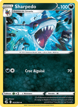 Sharpedo 163/284 Pokémon Poing de Fusion (FST)