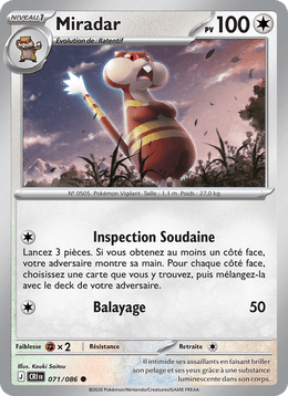 Miradar 071/122 Pokémon Chaos Ascendant (ME04)