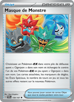 Masque de Monstre 159/226 Pokémon Mascarade Crépusculaire (EV06)