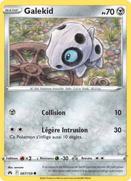 Galekid 087/160 Pokémon Zénith Suprême (CRZ)