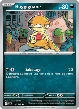 Baggiguane 134/295 Pokémon Héros Transcendants (ME2.5)