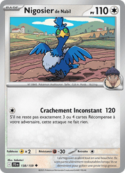 Nigosier de Nabil 138/190 Pokémon Aventures Ensemble (EV09)
