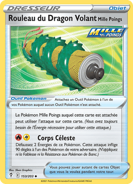 Rouleau du Dragon Volant Mille Poings 153/237 Pokémon Évolution Céleste (EVS)