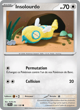 Insolourdo 120/190 Pokémon Aventures Ensemble (EV09)