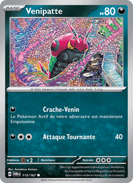 Venipatte 115/226 Pokémon Mascarade Crépusculaire (EV06)