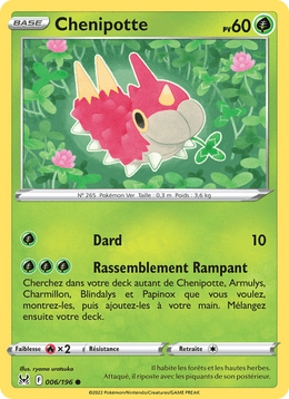 Chenipotte 006/217 Pokémon Origine Perdue (LOR)