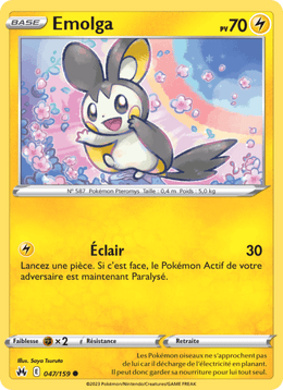 Emolga 047/160 Pokémon Zénith Suprême (CRZ)