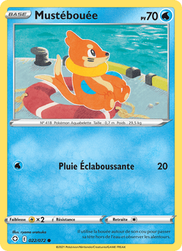 Mustébouée 22/73 Pokémon Destinées Radieuses (SHF)