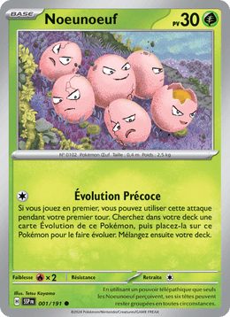 Noeunoeuf 001/252 Pokémon Étincelles Déferlantes (EV08)