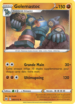Golemastoc 083/216 Pokémon Stars Étincelantes