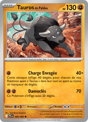Tauros de Paldea 048/130 Pokémon Flammes Fantasmagoriques (ME02)