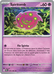 Spiritomb 035/120 Pokémon Nuit Noire (ME05)