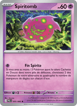 Spiritomb 035/120 Pokémon Nuit Noire (ME05)