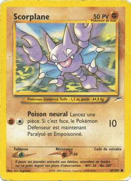 Scorplane 67/113 Pokémon Neo Destiny (N4)