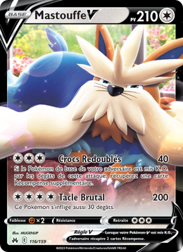 Mastouffe V 116/230 — Pokémon Zénith Suprême (CRZ)