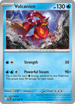 Volcanion 25/88 — Pokémon Équilibre Parfait (ME03)