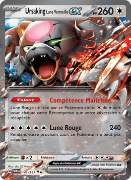 Ursaking Lune Vermeille-ex 141/226 Pokémon Mascarade Crépusculaire (EV06)