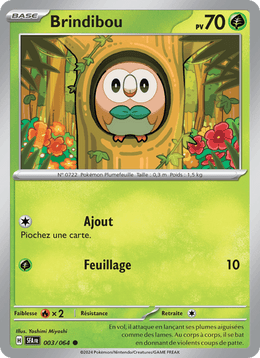 Brindibou 003/99 Pokémon Fable Nébuleuse (EV6.5)