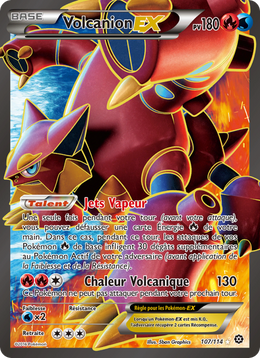 Volcanion EX 107/116 — Pokémon Offensive Vapeur (STS)