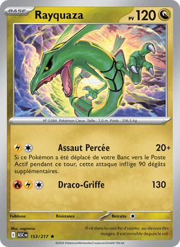 Rayquaza 153/295 Pokémon Héros Transcendants (ME2.5)