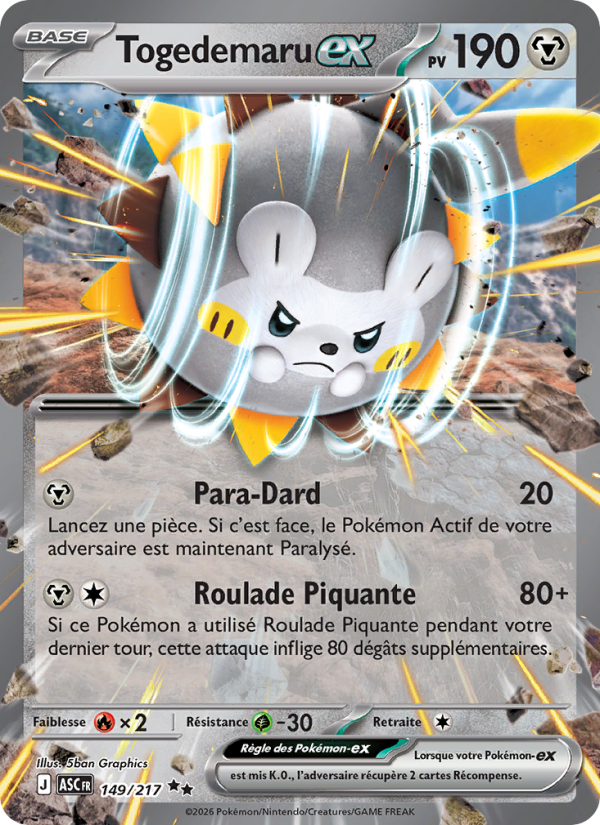 Togedemaru-ex - Togedemaru ex - Héros Transcendants 149