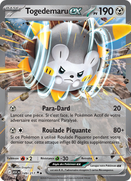 Togedemaru-ex - Togedemaru ex - Héros Transcendants 149